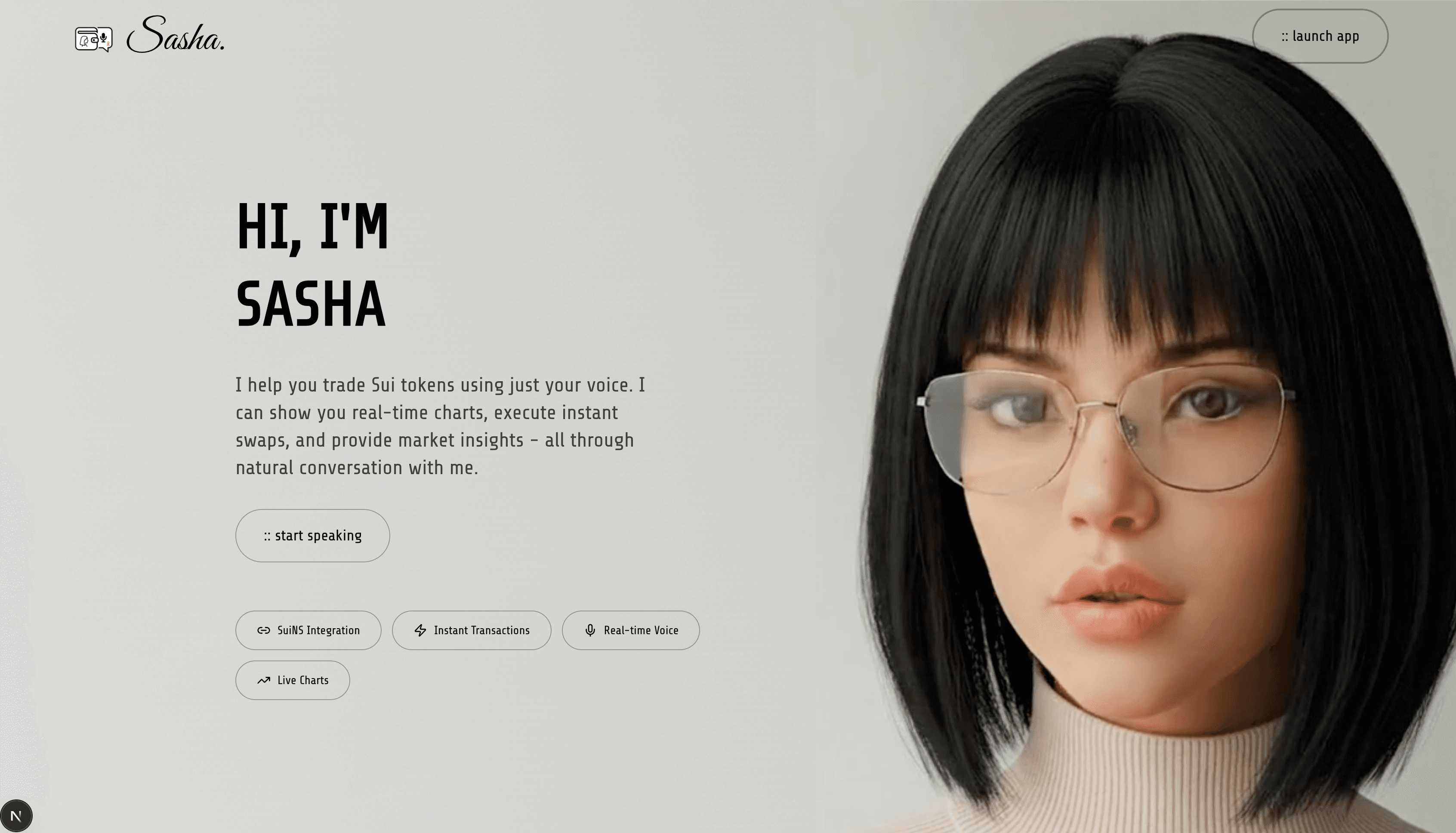 Sasha - Voice AI Trading Agent